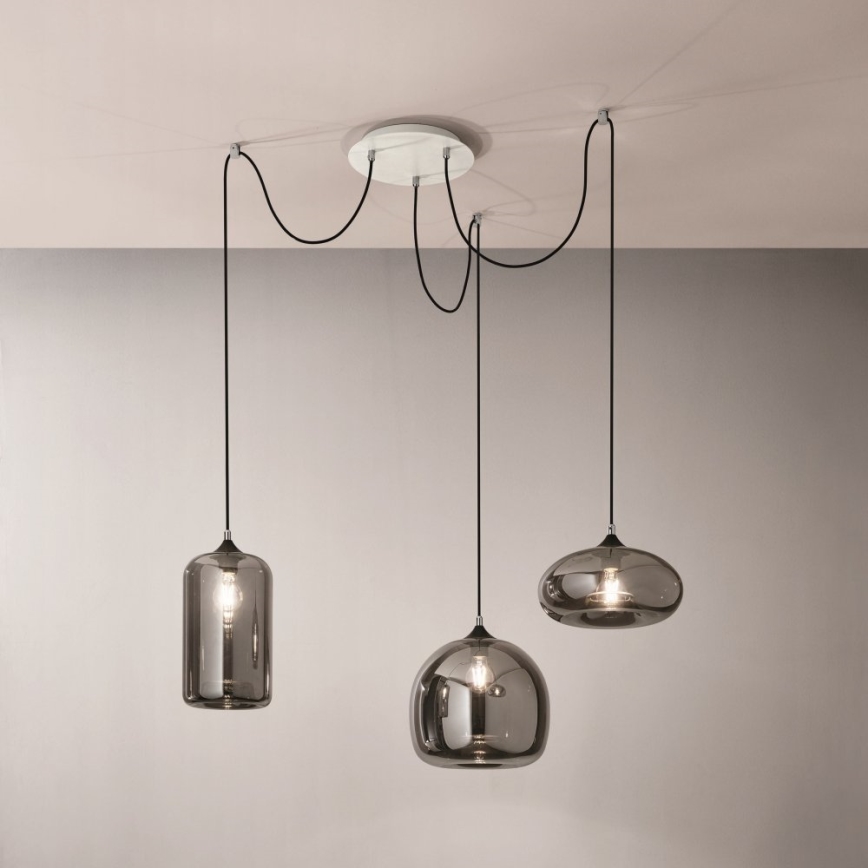 Fabas Luce 3496-47-126 - Żyrandol na lince FIONA 3xE27/60W/230V