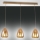 Fabas Luce 3673-48-125 - Żyrandol na lince BRITTON 3xE27/40W/230V złoty