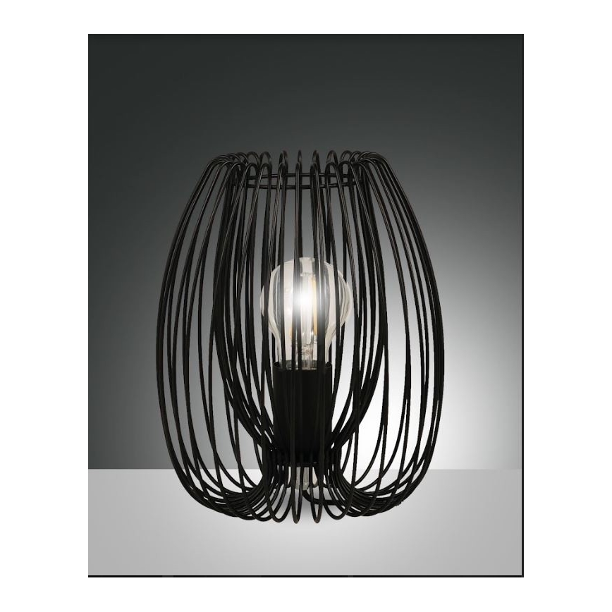 Fabas Luce 3677-34-101 - Lampa stołowa CAMP 1xE27/40W/230V czarny