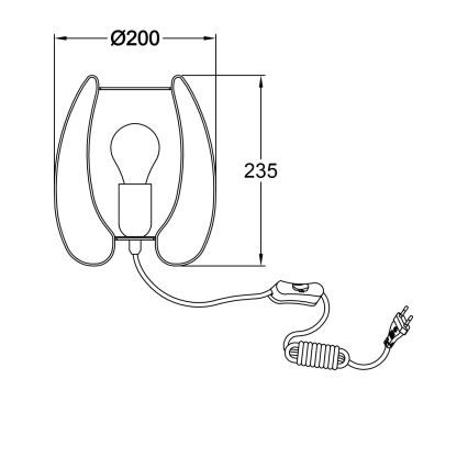 Fabas Luce 3677-34-101 - Lampa stołowa CAMP 1xE27/40W/230V czarny