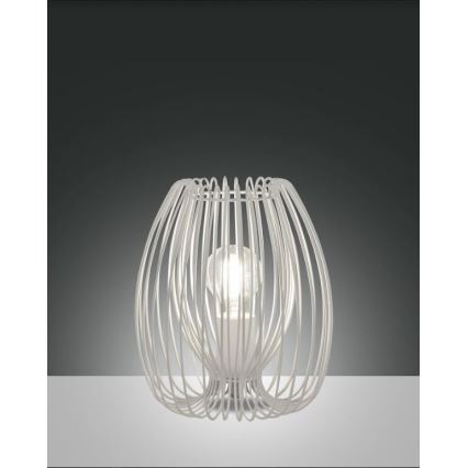 Fabas Luce 3677-34-102 - Lampa stołowa CAMP 1xE27/40W/230V białe