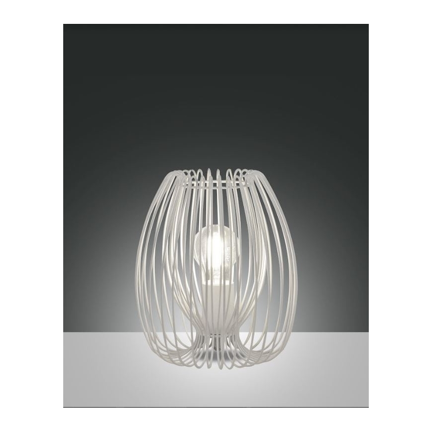 Fabas Luce 3677-34-102 - Lampa stołowa CAMP 1xE27/40W/230V białe