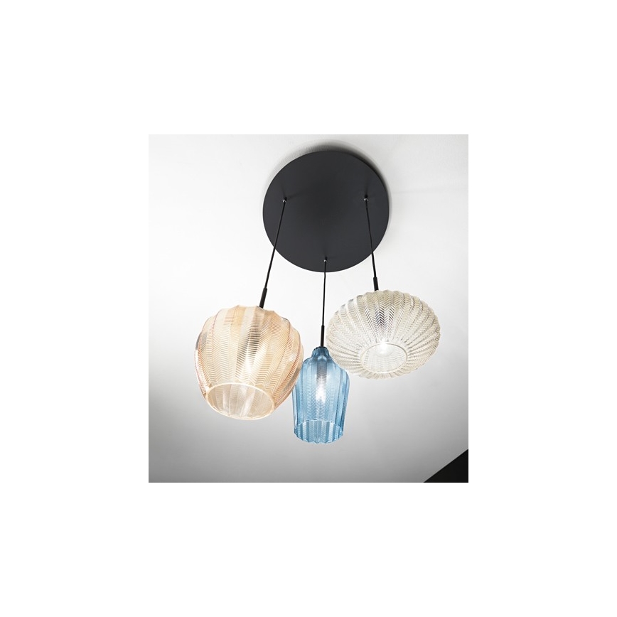 Fabas Luce 3725-47-363 - Żyrandol na lince OLBIA 3xE27/40W/230V