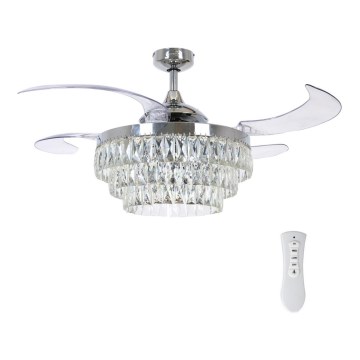 FANAWAY 212923 - Wentylator sufitowy LED VEIL 6xE14/4,5W/230V chrom błyszczący + zdalne sterowanie