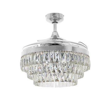 FANAWAY 212923 - Wentylator sufitowy LED VEIL 6xE14/4,5W/230V chrom błyszczący + zdalne sterowanie