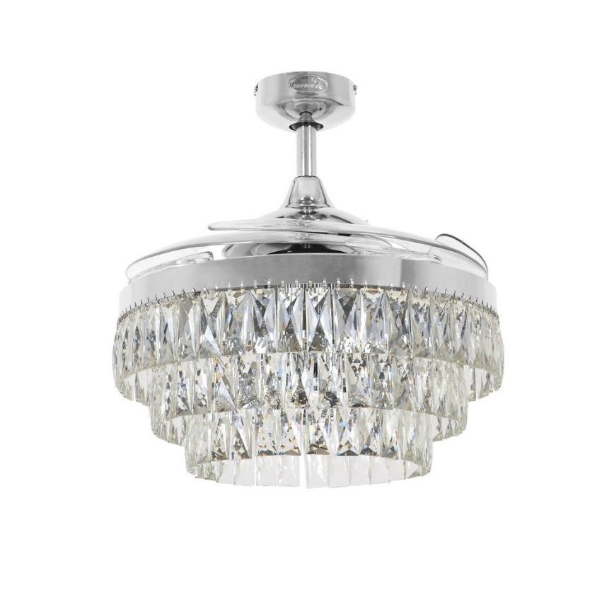FANAWAY 212923 - Wentylator sufitowy LED VEIL 6xE14/4,5W/230V chrom błyszczący + zdalne sterowanie