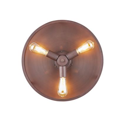 FANAWAY 212925 - LED sufitowy wentylator CLASSIC 3xE27/4W/230V brązowy + pilot zdalnego sterowania