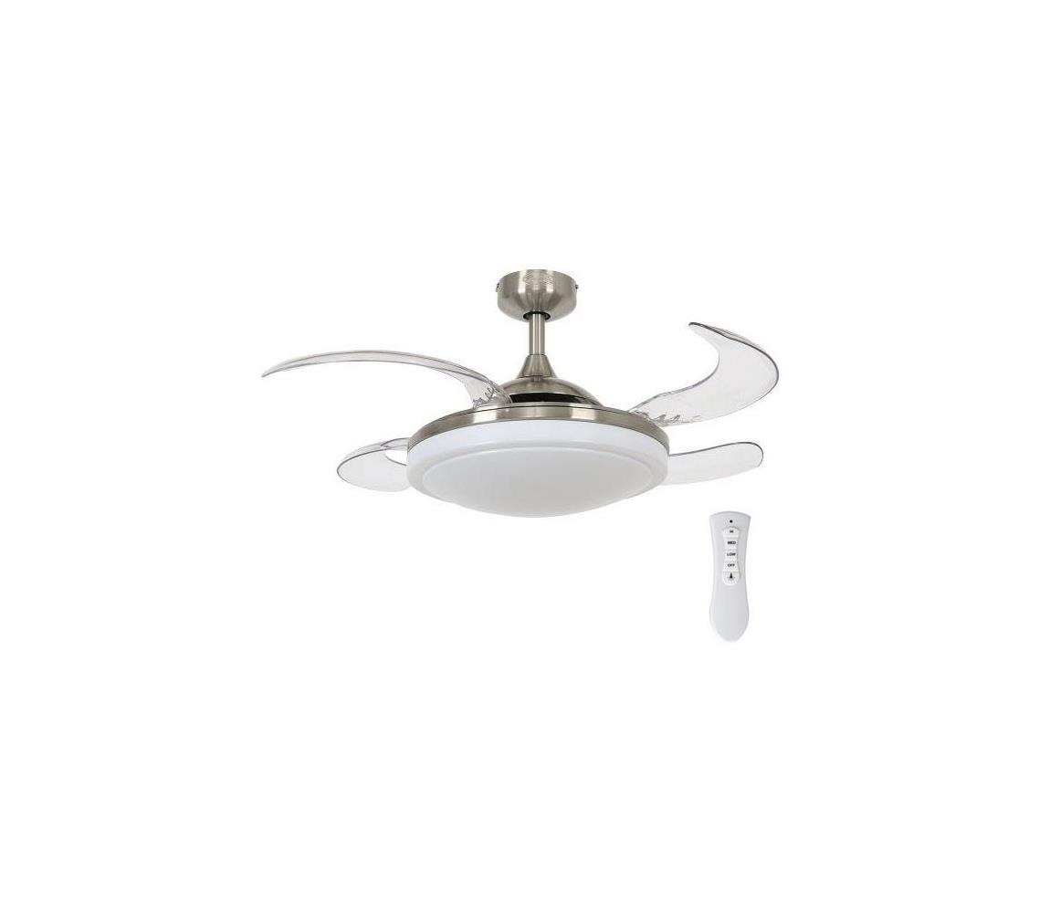 FANAWAY 212982- Wentylator sufitowy EVORA 2xE27/20W/230V chrom + zdalne sterowanie