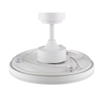FANAWAY 21612949 - LED Ściemnialny wentylator sufitowy STROLL LED/30W/230V 2700/3500/5000K śr. 106 cm biały/przezroczysty + zdalne sterowanie