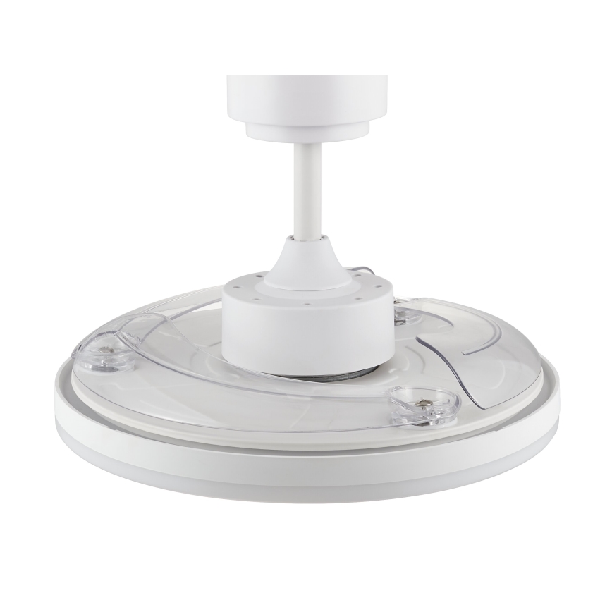 FANAWAY 21612949 - LED Regulowany sufitowy wentylator STROLL LED/30W/230V 2700/3500/5000K śr. 106 cm biały/przezroczysty + pilot zdalnego sterowania