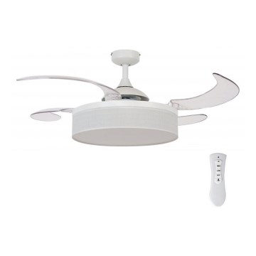 FANAWAY 511030 - LED sufitowy wentylator FRASER 3xE27/20W/230V biały + pilot zdalnego sterowania