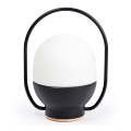 FARO 01016 - LED regulowana lampa stołowa TAKE AWAY LED/1,5W/3,7V 2700K 2600 mAh czarna