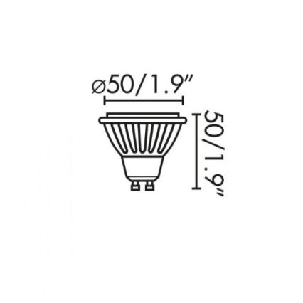 Faro 17316 - LED Żarówka GU10/8W/230V 2700K