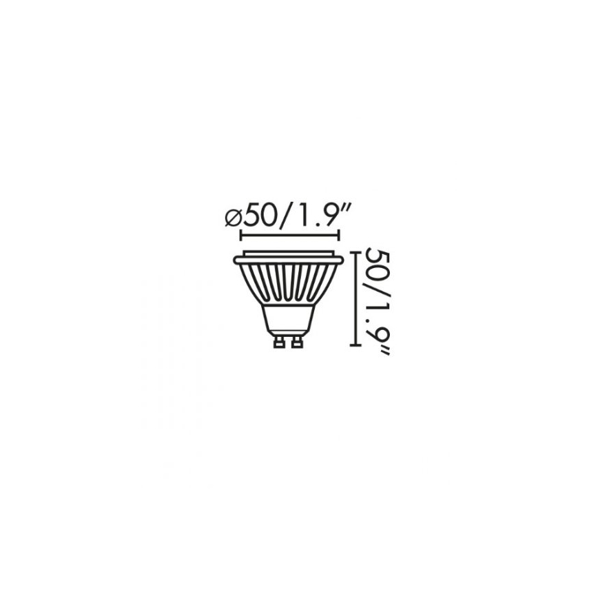 Faro 17316 - LED Żarówka GU10/8W/230V 2700K