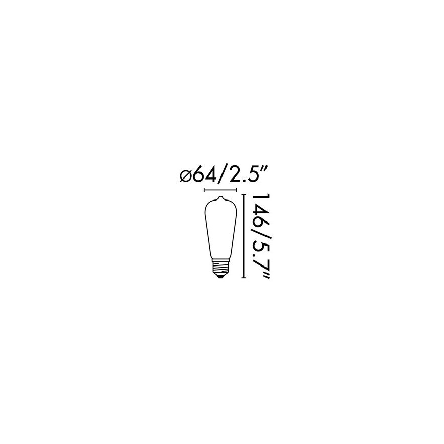 FARO 17428 - LED Żarówka FILAMENT E27/4W/230V 2200K
