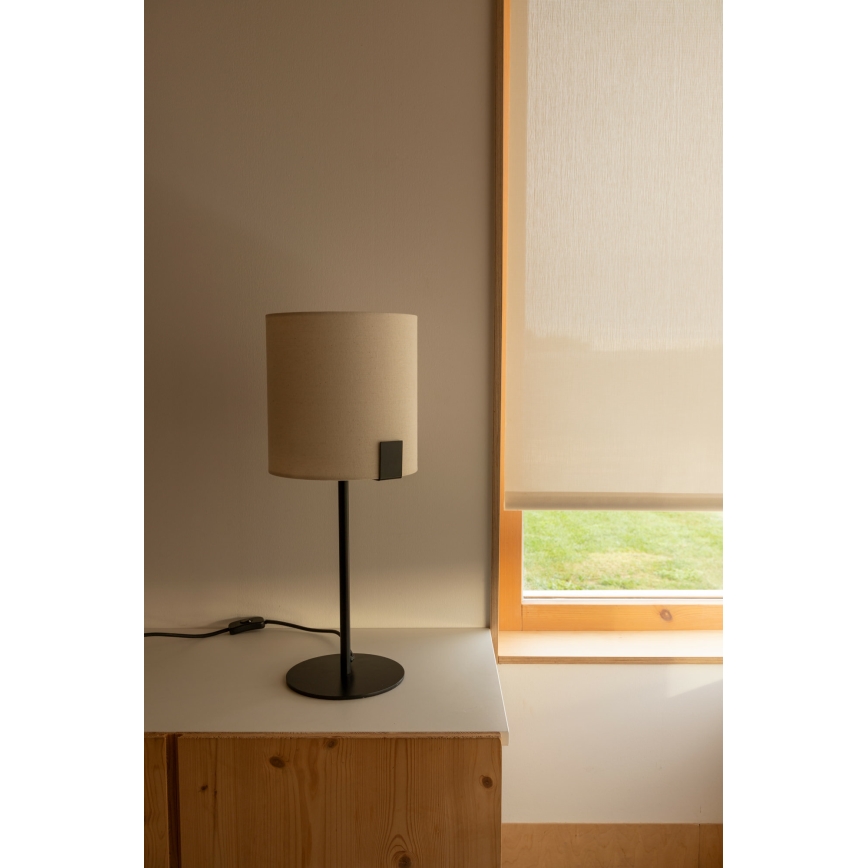 FARO 20054 - Lampa stołowa NILA 1xE27/15W/230V kremowa/czarna