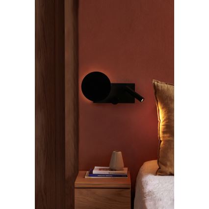 FARO 20058 - LED regulowana lampka ścienna KLEE LED/10W/230V + LED/3W prawa