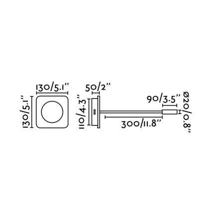 FARO 20060 - LED Kinkiet MOOD LED/2W/230V