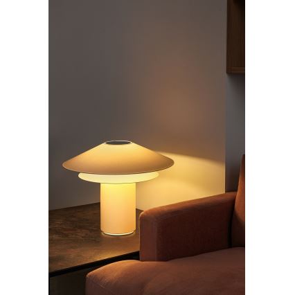 FARO 20069 - Lampa stołowa SHAN 1xE27/15W/230V pergamin kremowa
