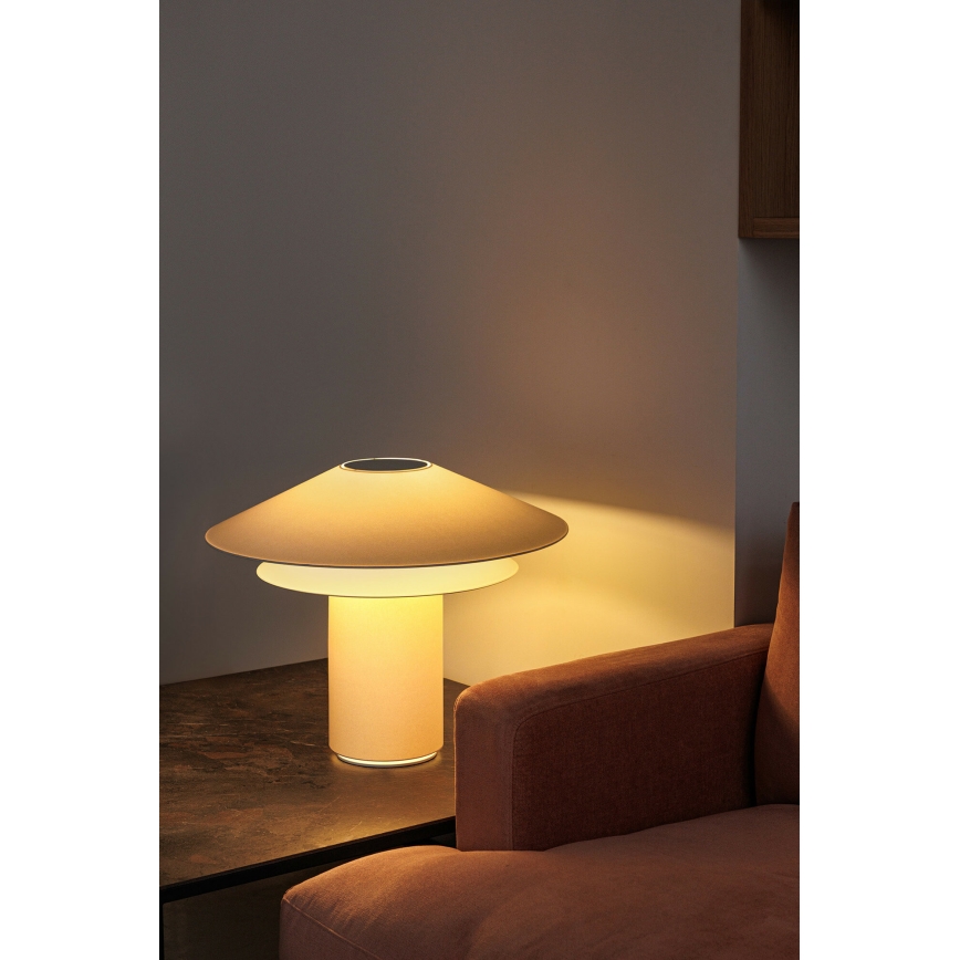 FARO 20069 - Lampa stołowa SHAN 1xE27/15W/230V pergamin kremowa