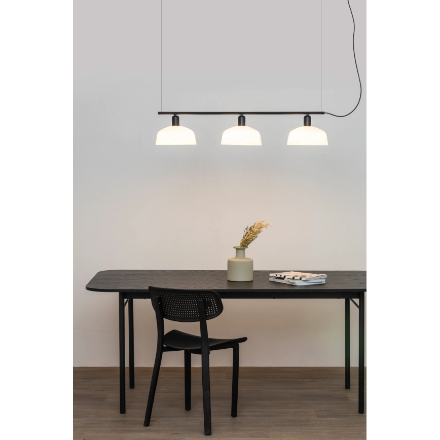 FARO 20338-119 - Żyrandol na lince TATAWIN 3xE27/15W/230V czarny