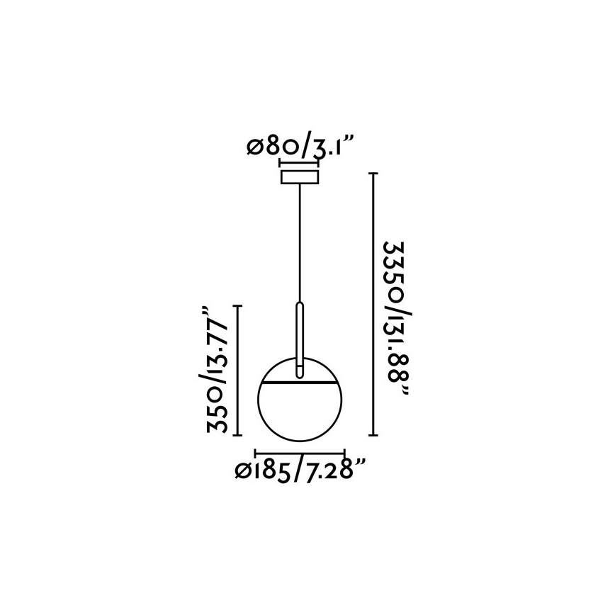 FARO 28210 - Żyrandol na lince MINE 1xE27/40W/230V