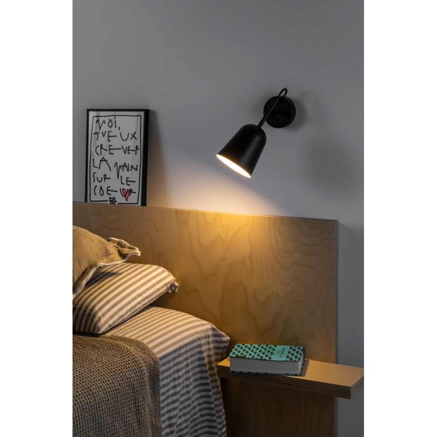 FARO 28257 - Kinkiet STUDIO 1xE14/8W/230V czarny