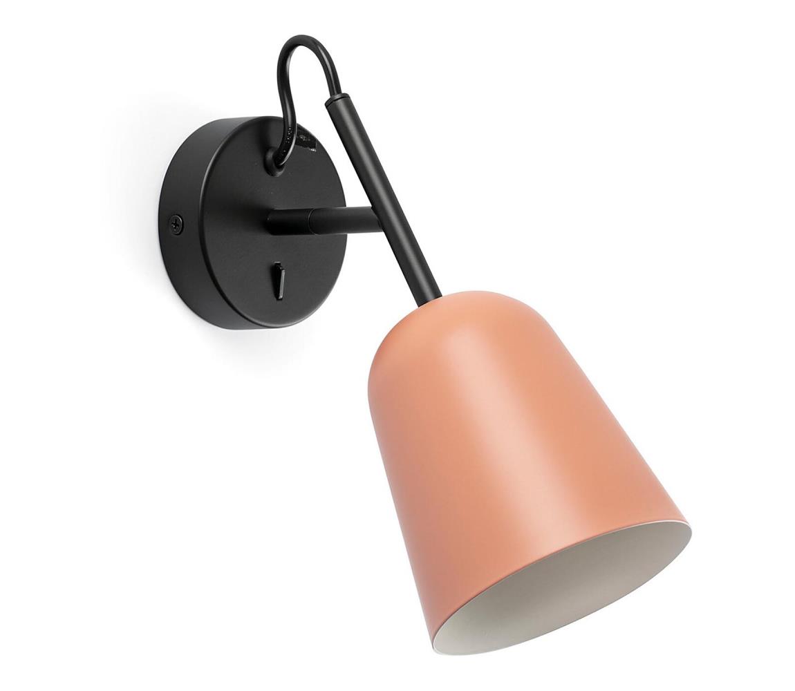 FARO 28275 - Kinkiet STUDIO 1xE14/8W/230V różowy/czarny