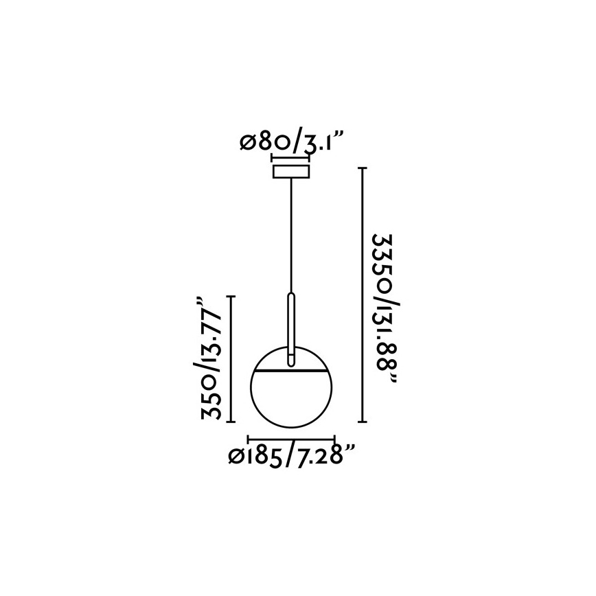 FARO 28375 - Żyrandol na lince MINE 1xE27/40W/230V