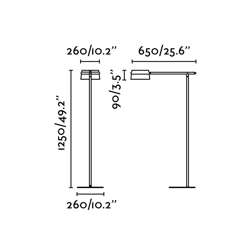 FARO 29569 - LED Ściemnialna dotykowa lampa podłogowa LOOP LED/6W/230V