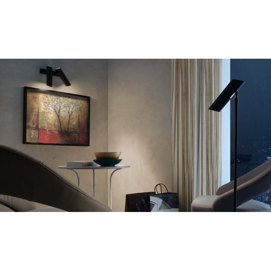 FARO 29876 - Ścienne oswietlenie punktowe LINK 2xGU10/11W/230V czarne
