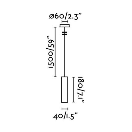 FARO 29894 - LED Żyrandol na lince ORA LED/4W/230V biały