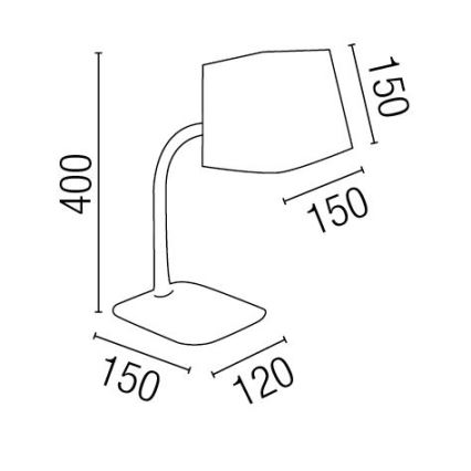 FARO 29922 - Lampa stołowa FLEXI 1xE27/15W/230V