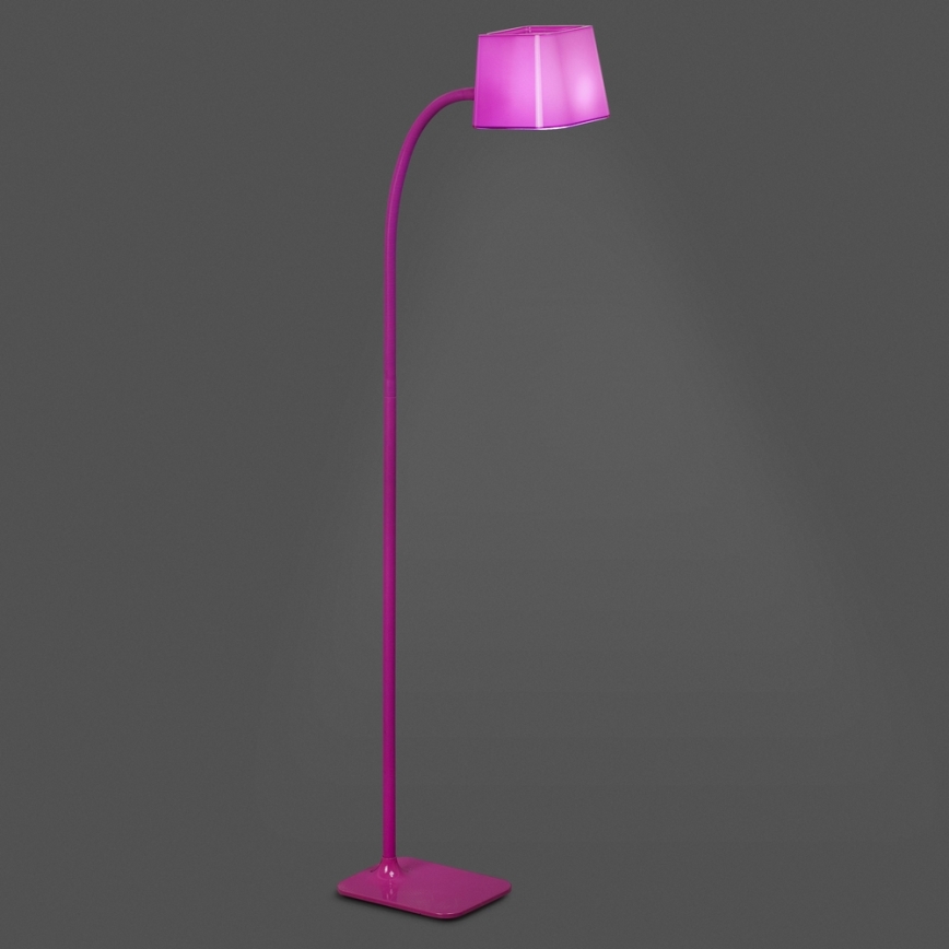 FARO 29926 - Lampa podłogowa FLEXI 1xE27/15W/230V różowy