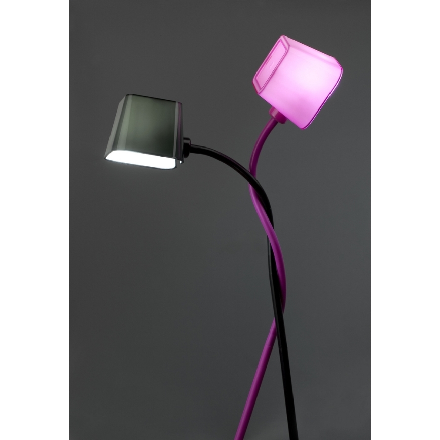 FARO 29926 - Lampa podłogowa FLEXI 1xE27/15W/230V różowy