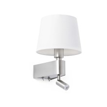 FARO 29976 - LED Lampka ścienna ROOM 1xE27/20W/230V + 1xLED/3W