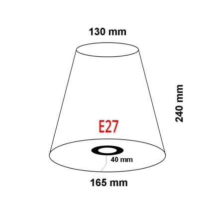 FARO 2P0311 - Klosz do kinkietu REM E27 śr. 165 mm beżowy