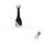 FARO 32002 - Wentylator sufitowy ETERFAN czarny/przezroczysty śr. 128 cm + pilot do zdalnego sterowania