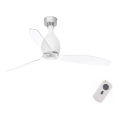 FARO 32025 - Wentylator sufitowy MINI ETERFAN matowa biel/przezroczysty