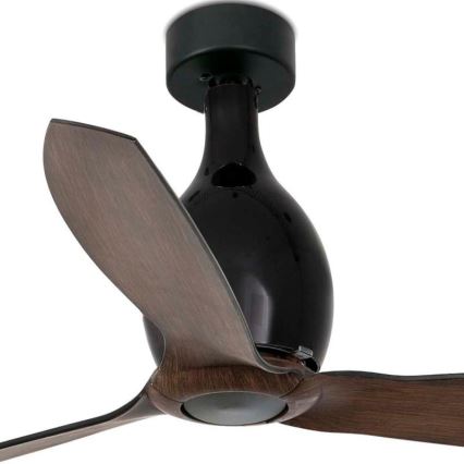 FARO 32028 - Wentylator sufitowy MINI ETERFAN czarny śr. 128 cm + pilot do zdalnego sterowania