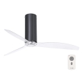 FARO 32035 - Wentylator sufitowy TUBE FAN czarny/przezroczysty śr. 128 cm + pilot do zdalnego sterowania