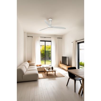 FARO 32101WP - Wentylator sufitowy JUST FAN M biały śr. 128 cm SMART + pilot zdalnego sterowania