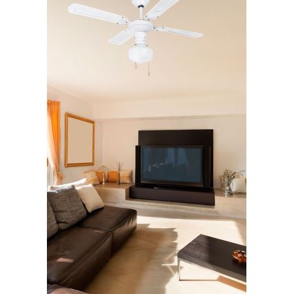 FARO 33121 - Wentylator sufitowy ARUBA 1xE27/60W/230V