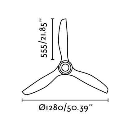 FARO 33382 - Wentylator sufitowy MINI ETERFAN