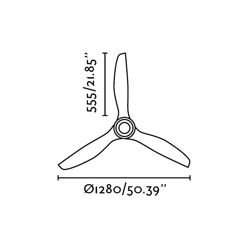 FARO 33382 - Wentylator sufitowy MINI ETERFAN