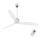 FARO 33394 - Wentylator sufitowy JUST FAN chrom błyszczący/przezroczysty + pilot