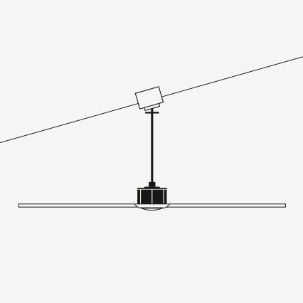 FARO 33395-10 - Wentylator sufitowy LED JUST FAN LED/16W/230V czarne/brązowe + Pilot zdalnego sterowania