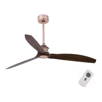 FARO 33399 - Wentylator sufitowy JUST FAN brązowy/miedzianny