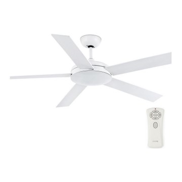 FARO 33420 - Wentylator sufitowy NOVA biały/brązowy