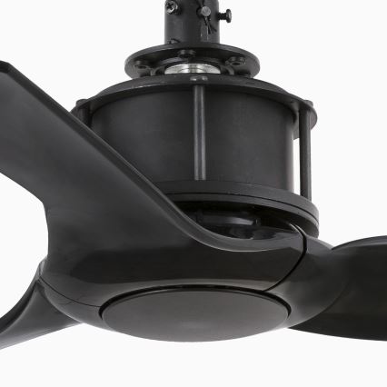 FARO 33424WT - Wentylator sufitowy JUST FAN S Ø 81 cm czarny Wi‑Fi Tuya + pilot zdalnego sterowania